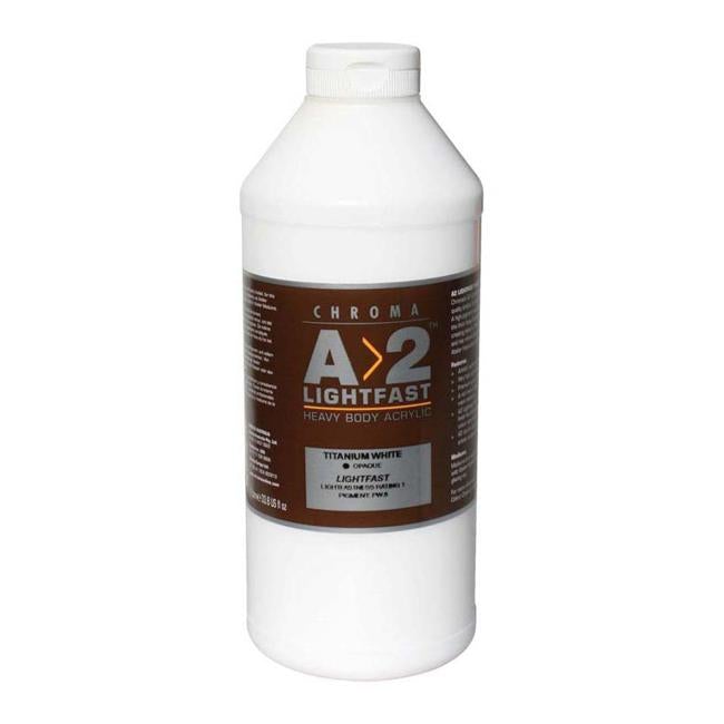 A2 Lightfast Heavybody Acrylic 1 Litre Titanium White