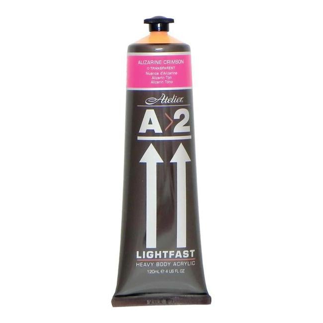 A2 Lightfast Heavybody Acrylic 120ml  Alizarine Crimson