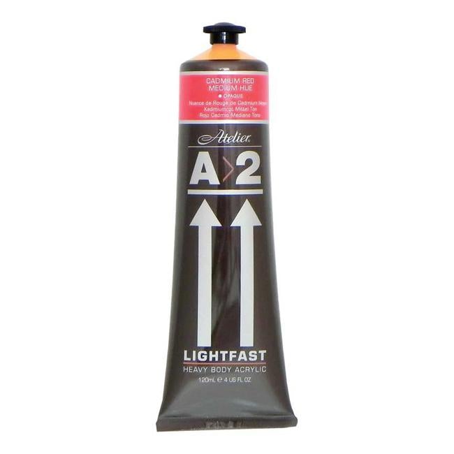A2 Lightfast Heavybody Acrylic 120ml Cadmium Red Medium
