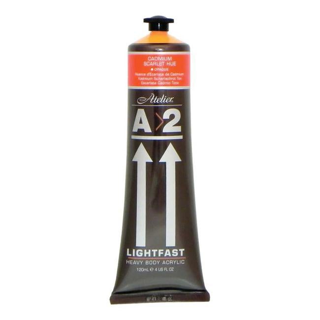 A2 Lightfast Heavybody Acrylic 120ml Cadmium Scarlet