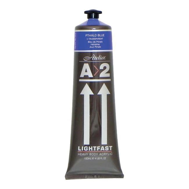 A2 Lightfast Heavybody Acrylic 120ml Pthalo Blue