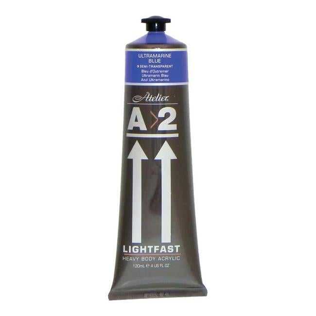 A2 Lightfast Heavybody Acrylic 120ml Ultramarine Blue