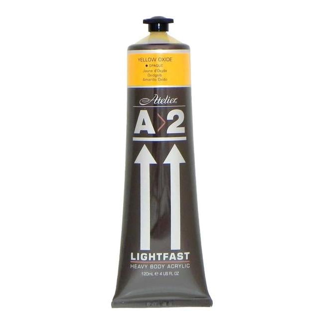 A2 Lightfast Heavybody Acrylic 120ml Yellow Oxide