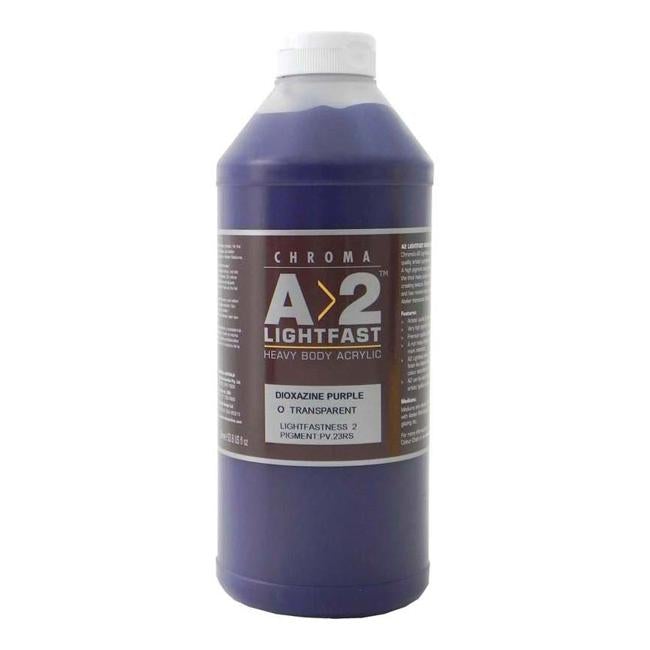 A2 Lightfast Heavybody Acrylic 1l Dioxazine Purple