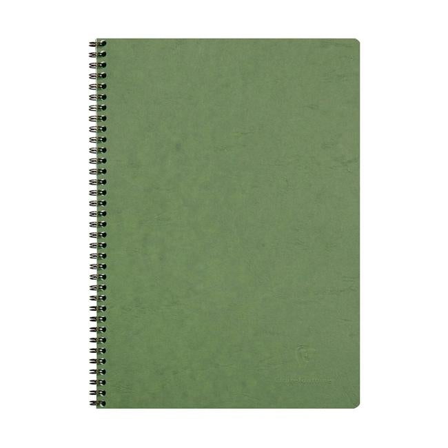 Age Bag Spiral Notebook A4 Lined Green