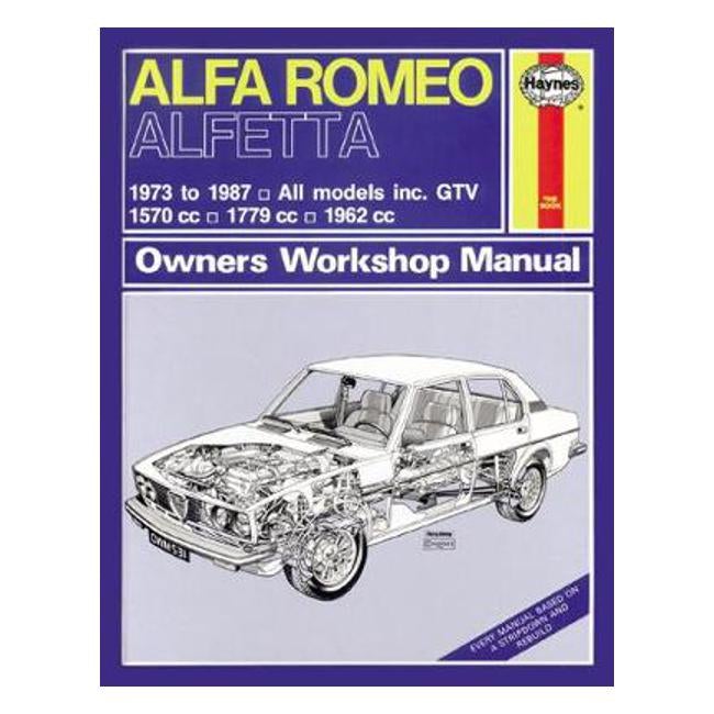 Alfa Romeo Alfetta & GTV 1973-1987 Repair Manual - Haynes Publishing