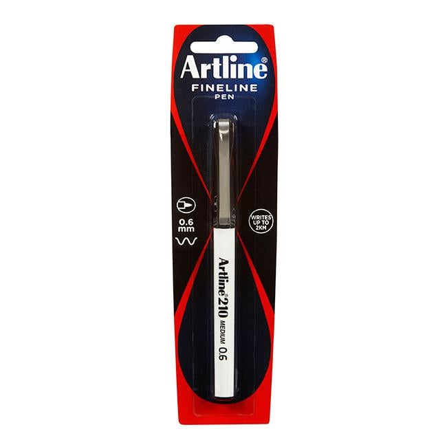Artline 210 fineliner pen 0.6mm black hs