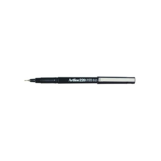 Artline 220 fineliner pen 0.2mm black hs