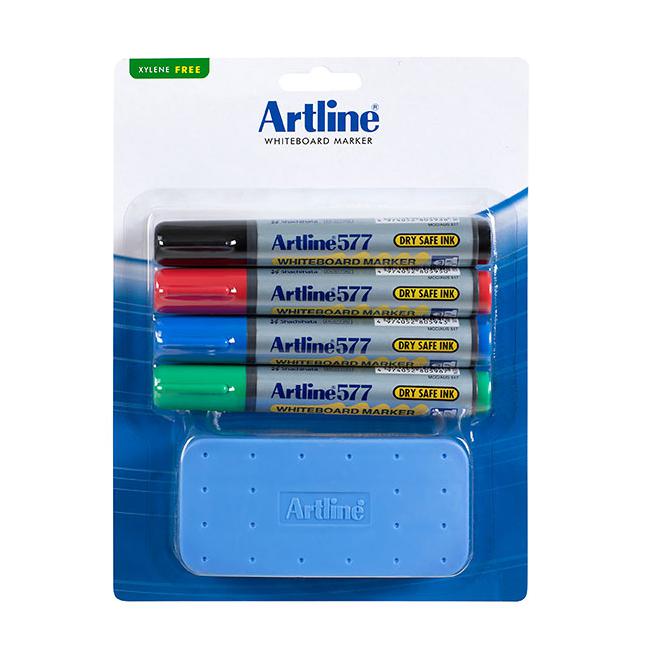 Artline 577 whiteboard marker starter kit