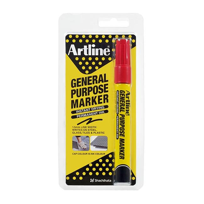 Artline general purpose permanent marker red hs