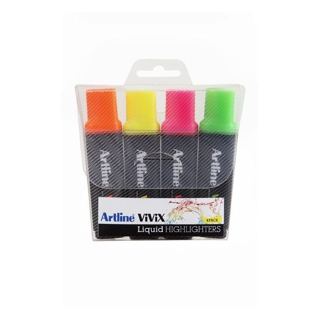 Artline vivix highlighter astd wallet 4