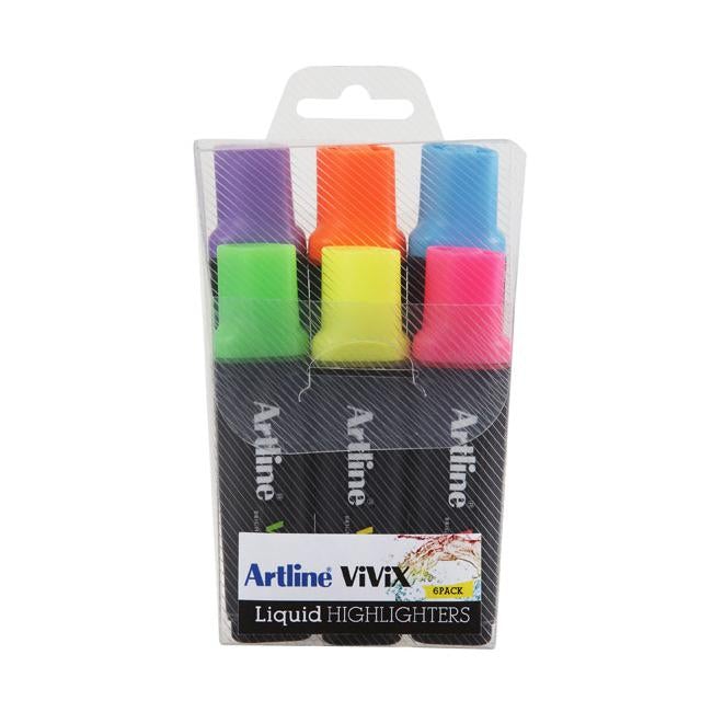 Artline vivix highlighter astd wallet 6
