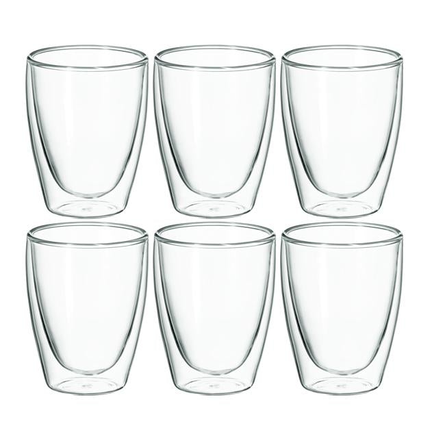 Avanti Caffe 25Oml T/Wall Glass 6pc Set