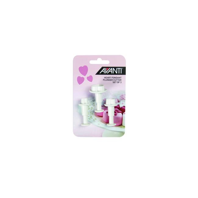 Avanti Heart Fondant Plung Cut Set 3pce