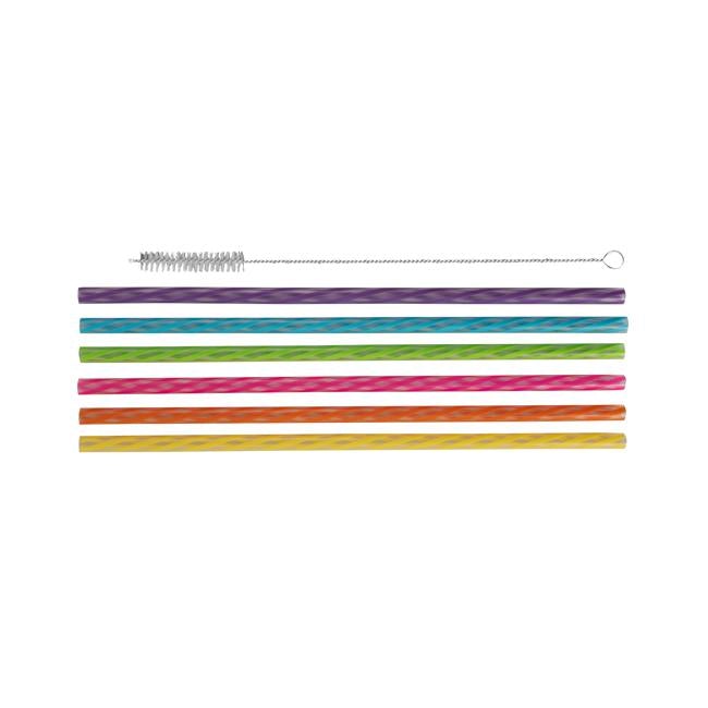 Avanti Reusable Straws Rainbow 24