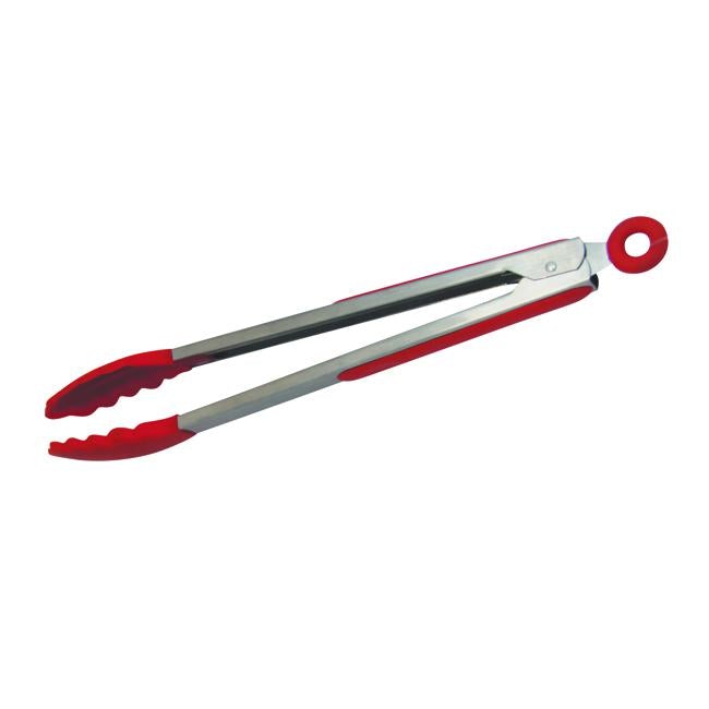 Avanti Silicone Tongs w/SS Handle 30cm Red