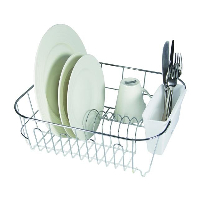 Avanti Small Slimline Dishrack - White