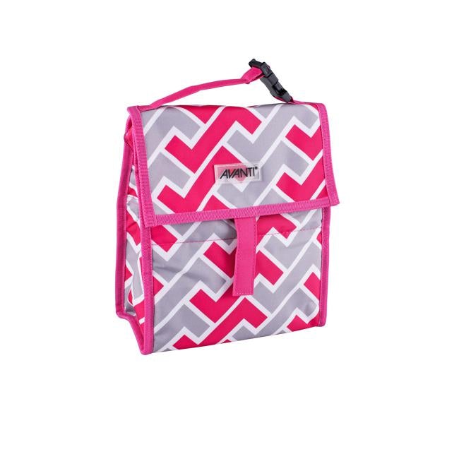 Avanti Yum Yum Lunch Cooler Bag Maze Pink/Grey