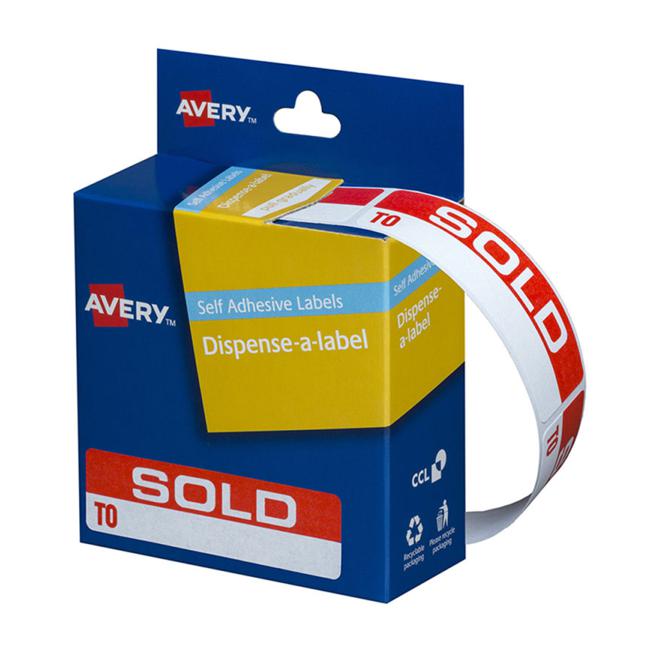 Avery Label Dispenser Dmr1964so Sold To 19x64mm 125 Pack
