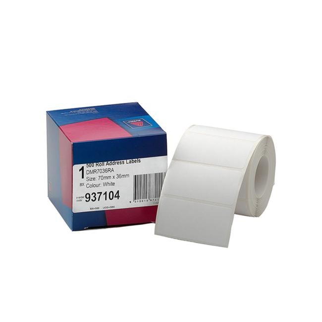 Avery Label Dispenser Dmr7036ral 70x36mm 500 Pack