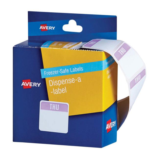 Avery Label Dispenser Thursday Freezer Safe 24×24 100 Pk