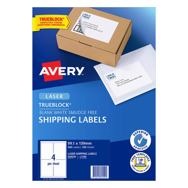 Avery Label L7169-100 100 Sheets Laser