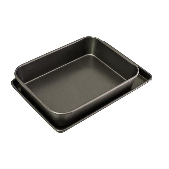 Bakemaster Roasting/Oven Tray Twin Pack
