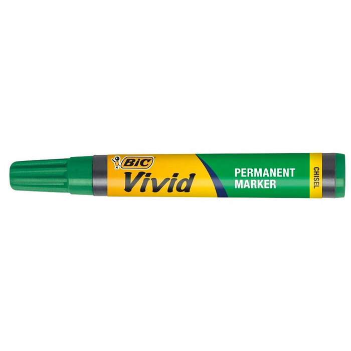 BIC Vivid Chisel Permanent Marker Green