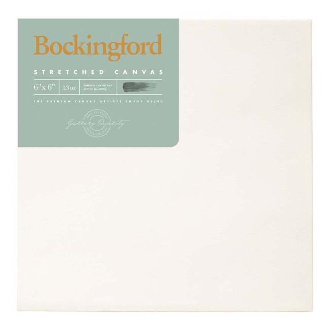 Bockingford Canvas 1.5 Inch "6x6"" 13 Ounce Triple Gesso" Primed