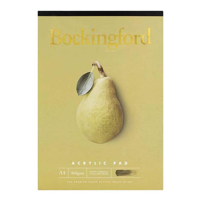 Bockingford Pad Acrylic A4 360gsm 12leaf