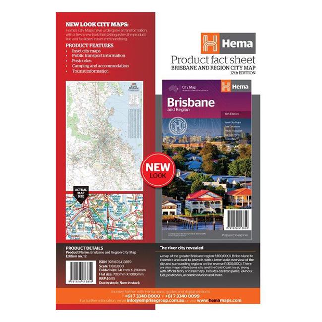 Brisbane and region handy: 12th Edition - Hema Maps