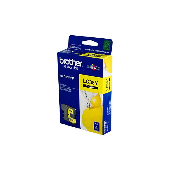 Brother LC38 Yellow Ink Cart