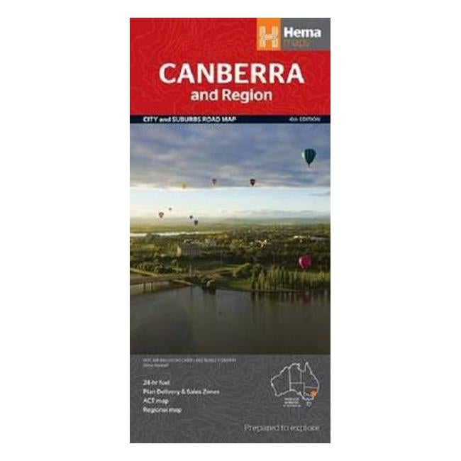 Canberra and Region Handy Map: 2013 - Hema Maps