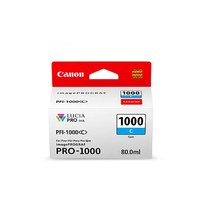 Canon PFI1000 Cyan Ink Cart
