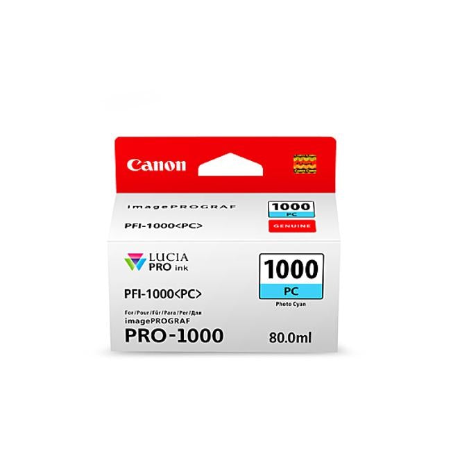 Canon PFI1000 Ph Cyan Ink Cart