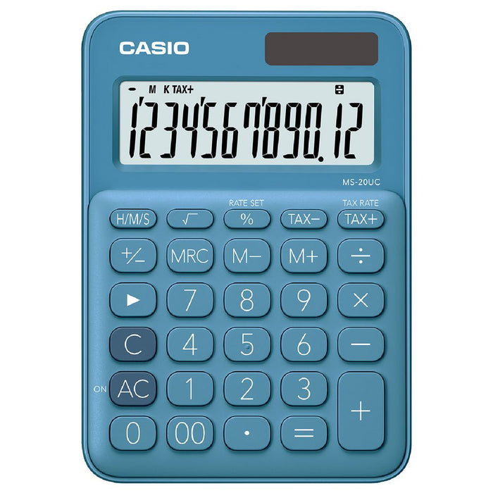 Casio MS20UCBU Desktop Calculator Blue