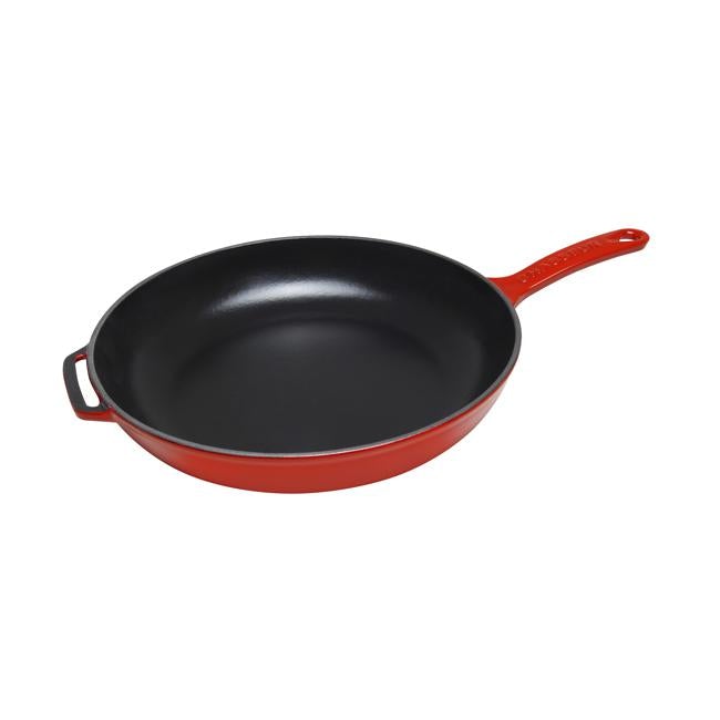 Chasseur 28cm Frypan W/Cst Hndl Federation Red