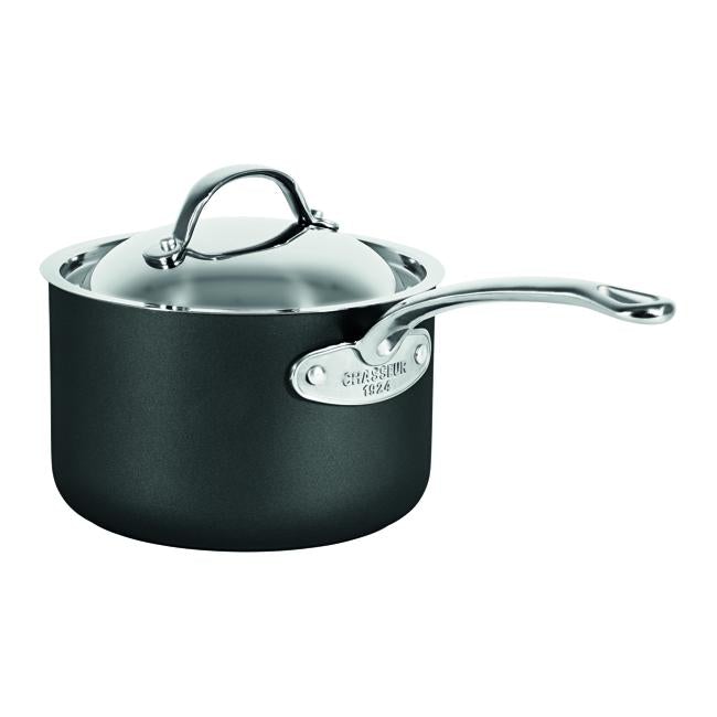 Chasseur Hard Anodised 18cm S/Pan W/Lid
