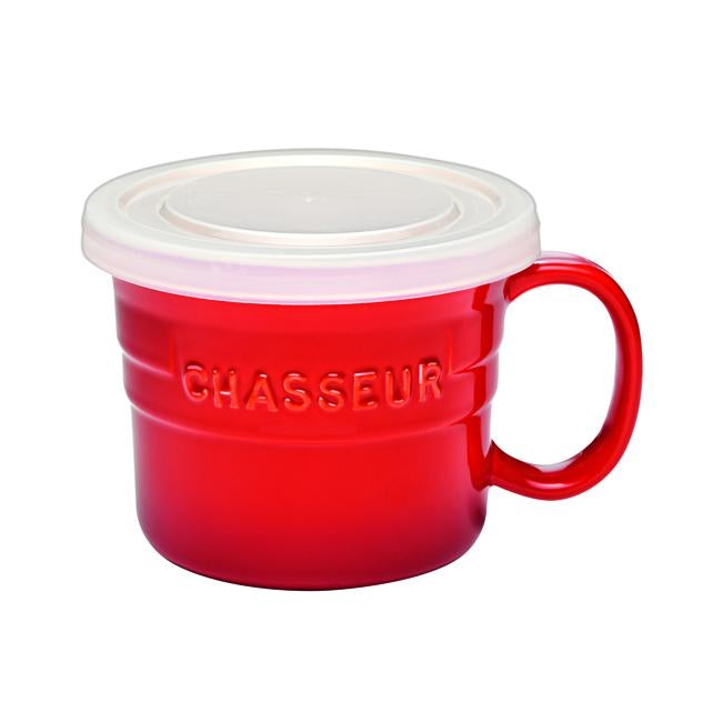 Chasseur Le Cuisn Soup Mug+Lid 500ml Red