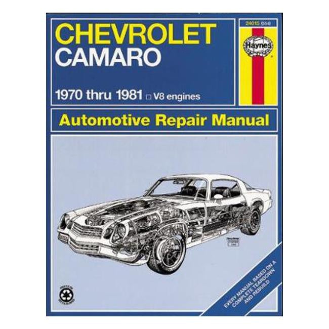 Chevrolet Camaro Z28 1970-1981 Repair Manual - J. H. Haynes