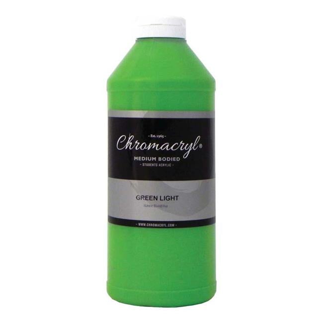 Chromacryl Acrylic Paint Student 1 Litre Light Green
