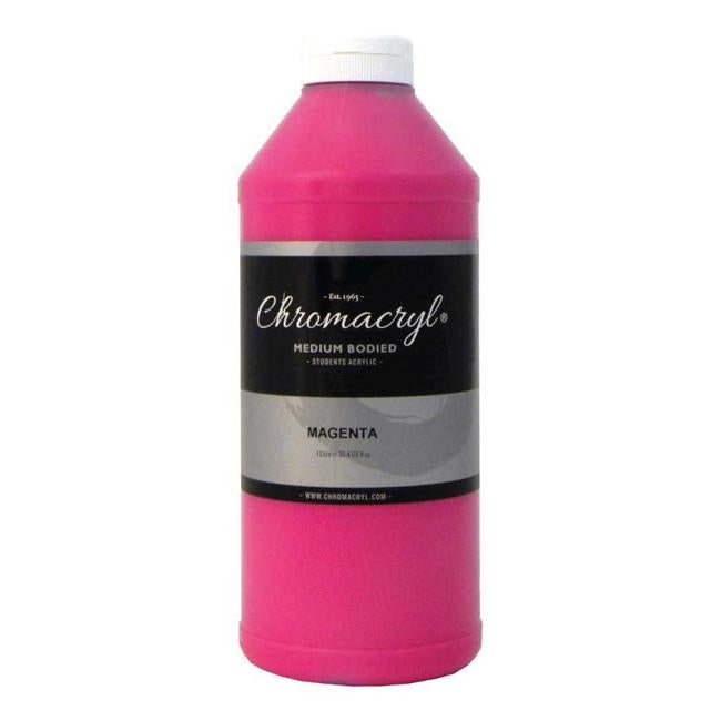 Chromacryl Acrylic Paint Student 1 Litre Magenta