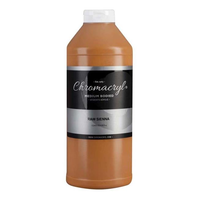 Chromacryl Acrylic Paint Student  1 Litre Raw Sienna