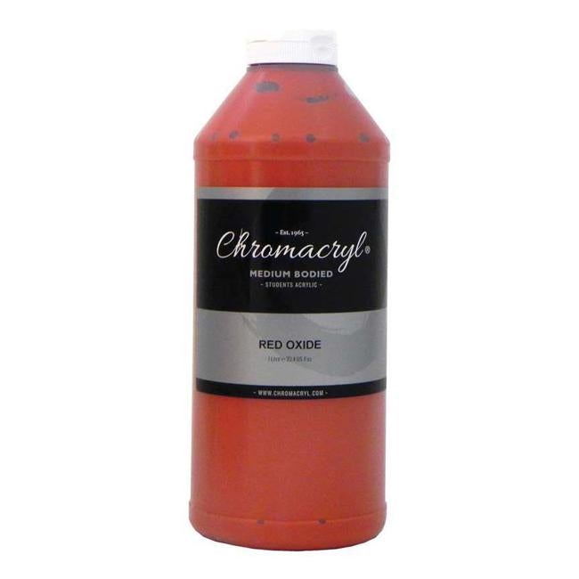 Chromacryl Acrylic Paint Student 1 Litre Red Oxide