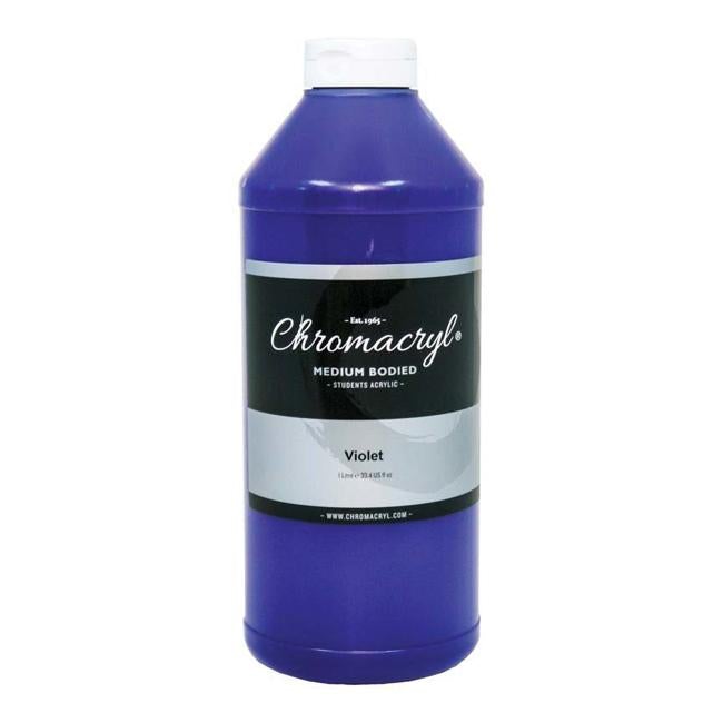 Chromacryl Acrylic Paint Student 1 Litre Violet