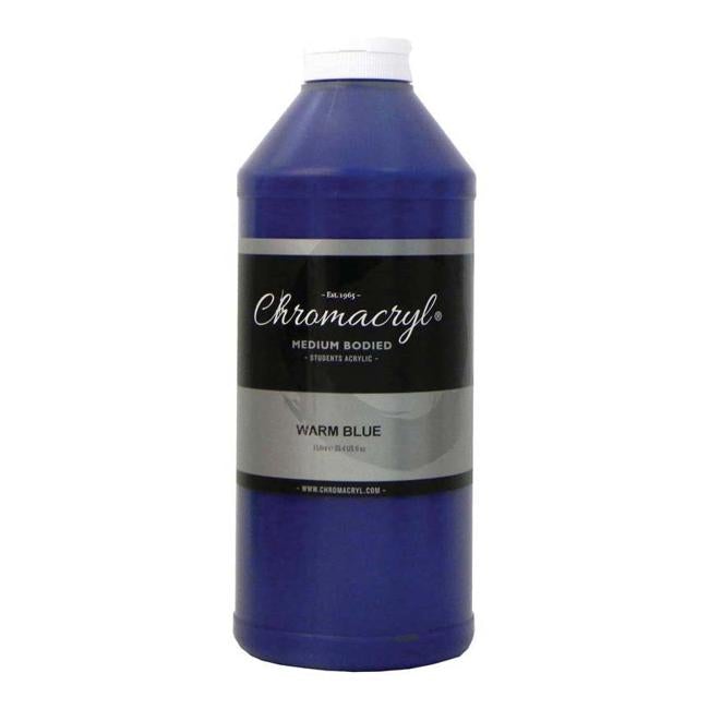 Chromacryl Acrylic Paint Student 1 Litre Warm Blue
