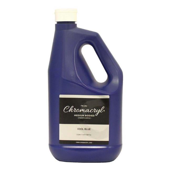Chromacryl Acrylic Paint Student  2 Litre Cool Blue