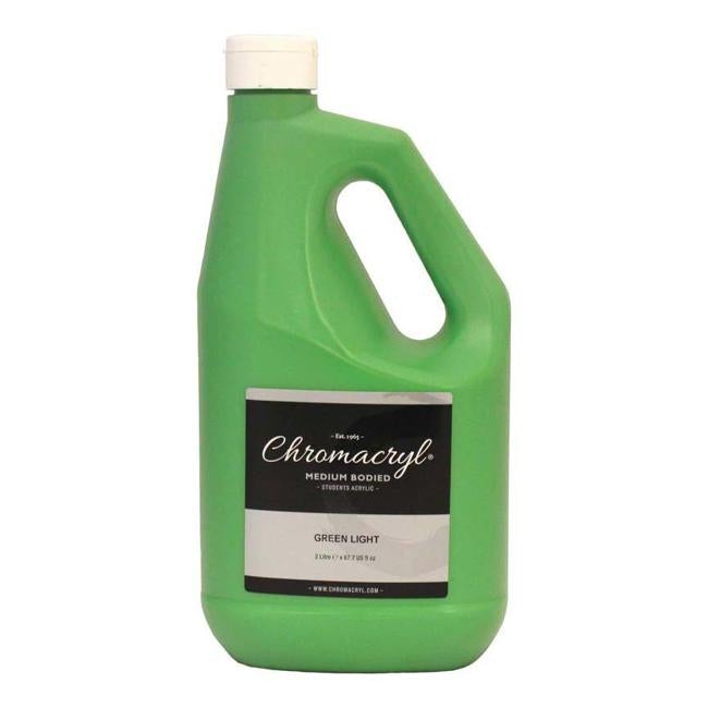 Chromacryl Acrylic Paint Student 2 Litre Light Green