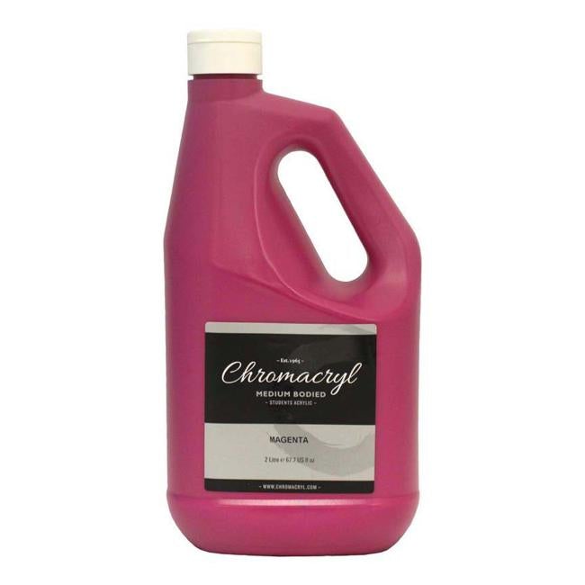 Chromacryl Acrylic Paint Student 2 Litre Magenta