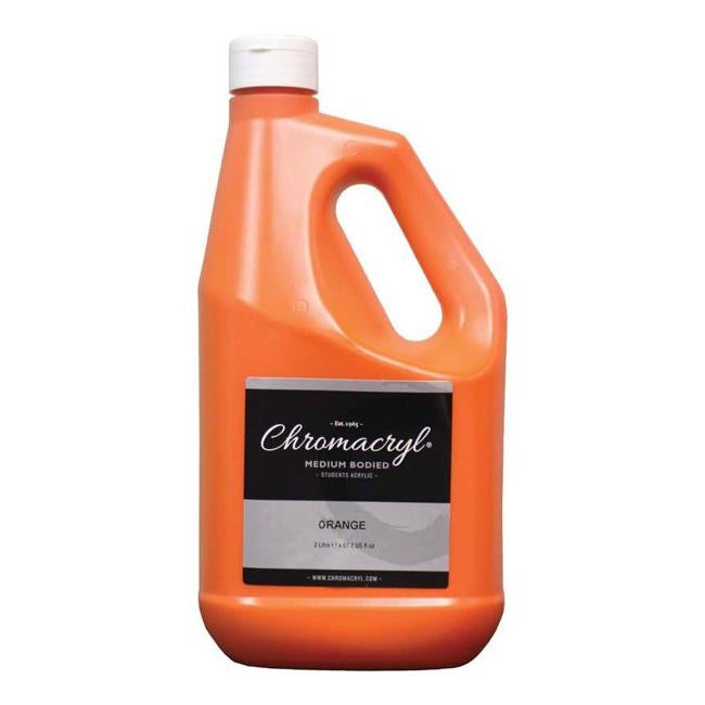 Chromacryl Acrylic Paint Student  2 Litre Orange
